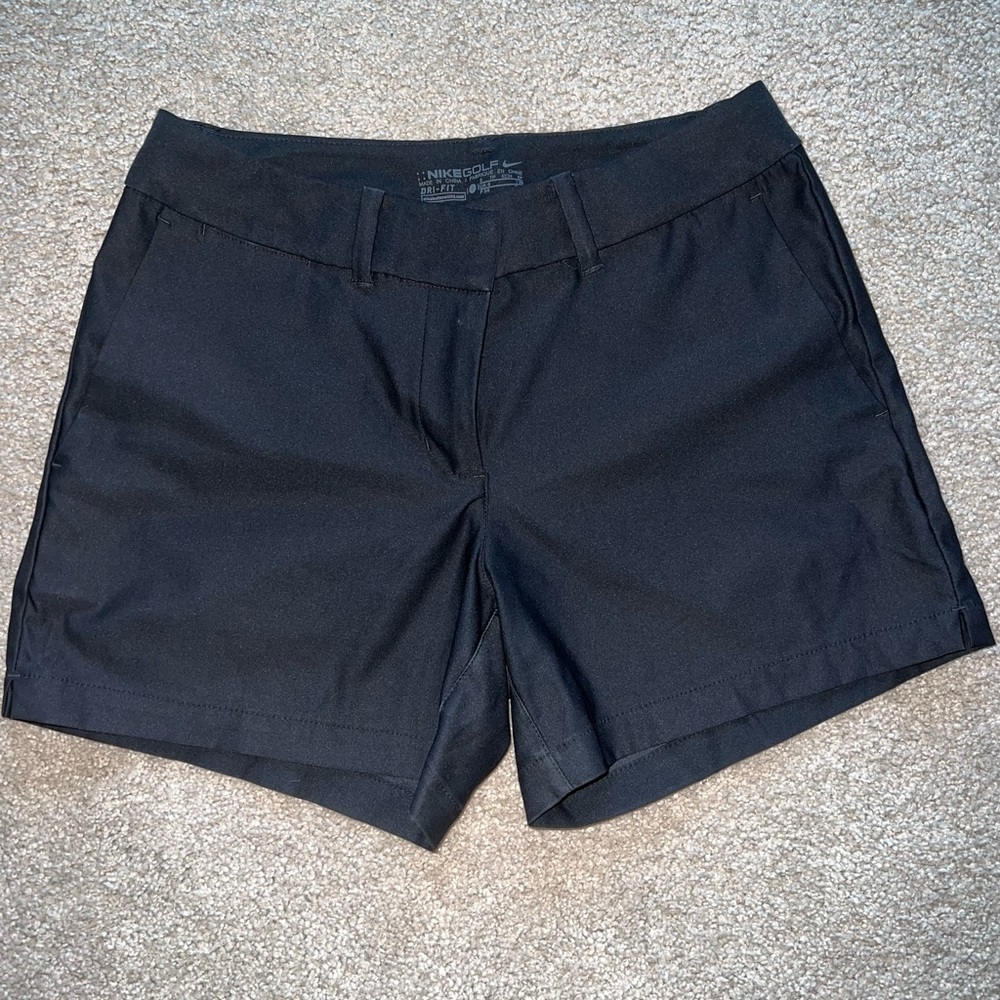 Womens Nike Golf Dri-Fit Black Shorts Size 2